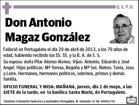 MAGAZ GONZALEZ,ANTONIO