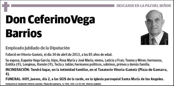 VEGA BARRIOS,CEFERINO