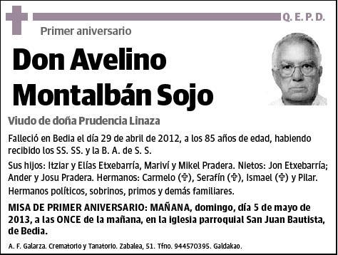 MONTALBAN SOJO,AVELINO
