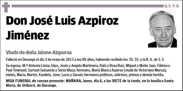 AZPIROZ JIMENEZ,JOSE LUIS