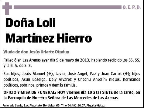 MARTINEZ HIERRO,LOLI