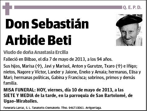 ARBIDE BETI,SEBASTIAN