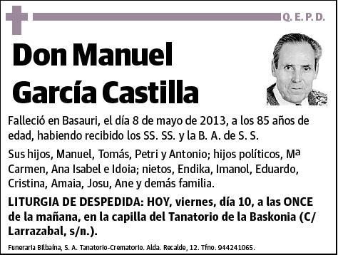 GARCIA CASTILLA,MANUEL