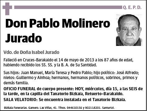 MOLINERO JURADO,PABLO