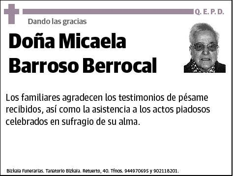 BARROSO BERROCAL,MICAELA