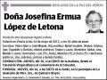 ERMUA LOPEZ DE LETONA,JOSEFINA