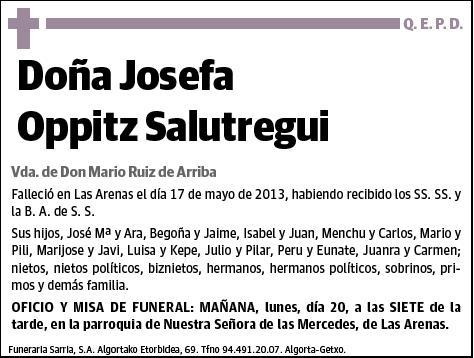 OPPITZ SALUTREGUI,JOSEFA
