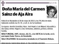 SAINZ DE AJA AIRA,MARIA DEL CARMEN