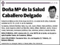 CABALLERO DELGADO,Mª DE LA SALUD