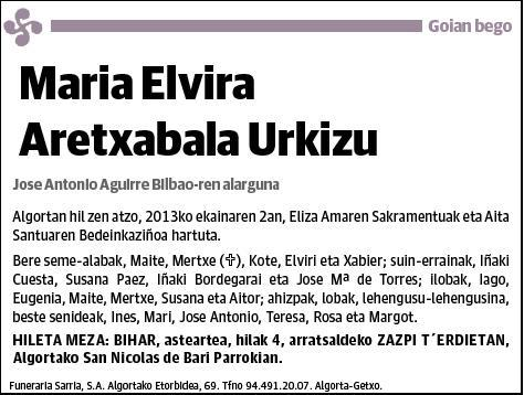 ARETXABALA URKIZU,MARIA ELVIRA