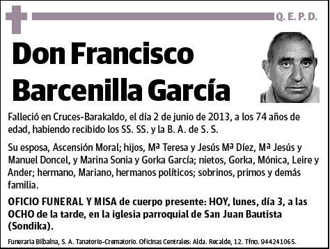 BARCENILLA GARCIA,FRANCISCO