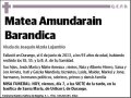 AMUNDARAIN BARANDICA,MATEA