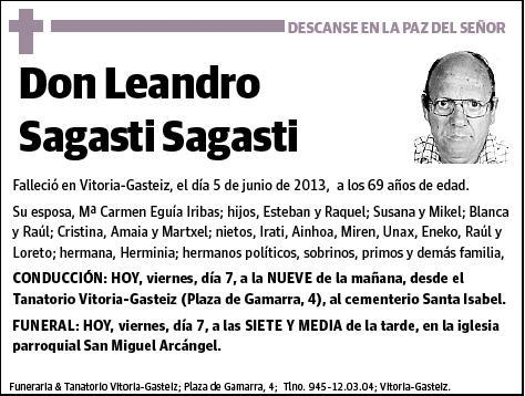 SAGASTI SAGASTI,LEANDRO