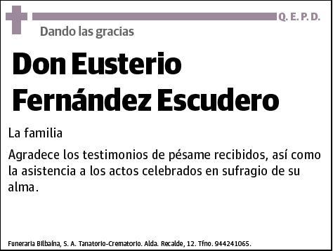 FERNANDEZ ESCUDERO,EUSTERIO