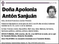ANTON SANJUAN,APOLONIA
