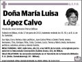 LOPEZ CALVO,MARIA LUISA
