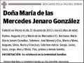 JENARO GONZALEZ,MARIA DE LAS MERCEDES