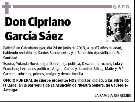 GARCIA SAEZ,CIPRIANO