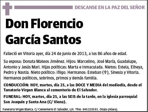 GARCIA SANTOS,FLORENCIO