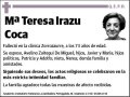 IRAZU COCA,Mª TERESA