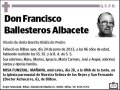 BALLESTEROS ALBACETE,FRANCISCO