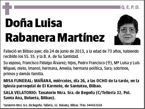 RABANERA MARTINEZ,LUISA