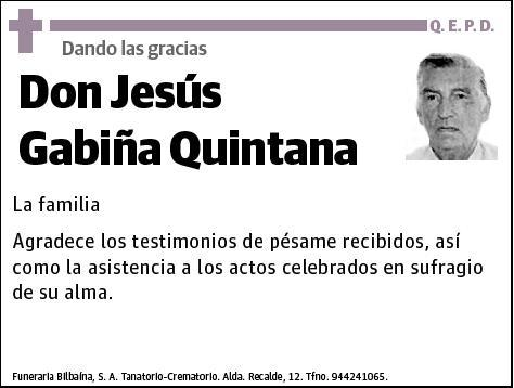 GABIÑA QUINTANA,JESUS