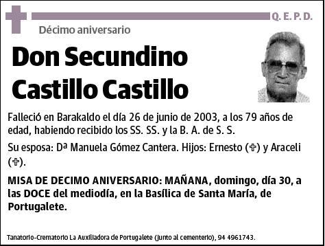 CASTILLO CASTILLO,SECUNDINO
