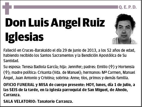 RUIZ IGLESIAS,LUIS ANGEL
