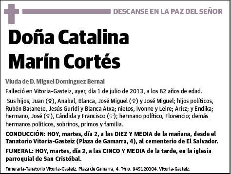 MARIN CORTES,CATALINA