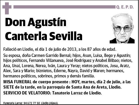CANTERLA SEVILLA,AGUSTIN