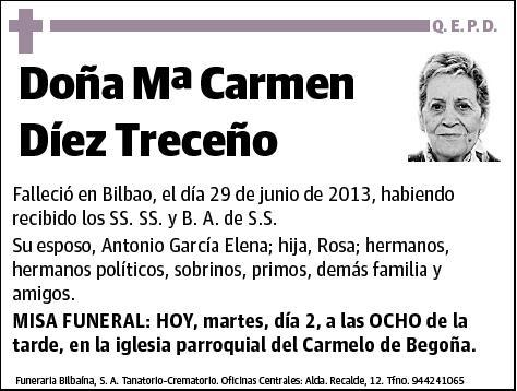 DIEZ TRECEÑO,Mª CARMEN