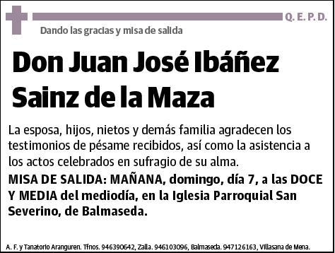 IBAÑEZ SAINZ DE LA MAZA,JUAN JOSE