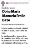 FRAILE BAZO,MARIA MANUELA