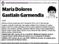 GASTIAIN GARMENDIA,MARIA DOLORES