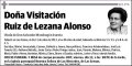 RUIZ DE LEZANA ALONSO,VISITACION