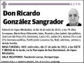 GONZALEZ SANGRADOR,RICARDO