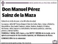 PEREZ SAINZ DE LA MAZA,MANUEL