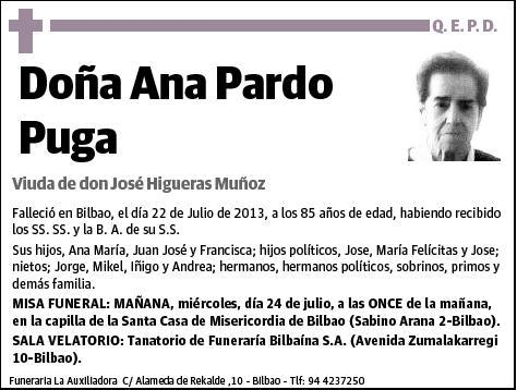 PARDO PUGA,ANA