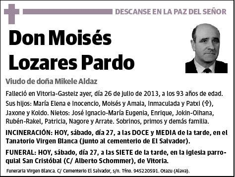 LOZARES PARDO,MOISES