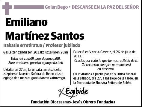 MARTINEZ DE SANTOS FERNANDEZ DE BETOÑO,EMILIANO