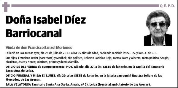 DIEZ BARRIOCANAL,ISABEL