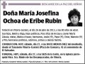 OCHOA DE ERIBE RUBIN,MARIA JOSEFINA