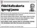 KALTZAKORTA IGEREGI,FIDEL