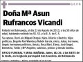 RUFRANCOS VICANDI,Mª ASUN