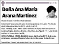 ARANA MARTINEZ,ANA MARIA