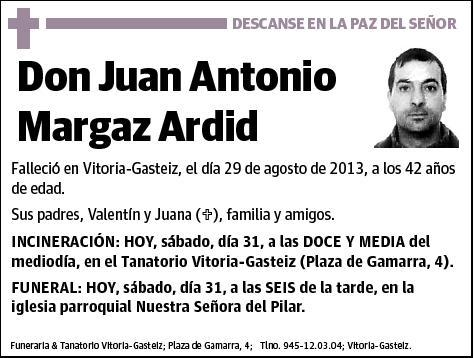 MARGAZ ARDID,JUAN ANTONIO
