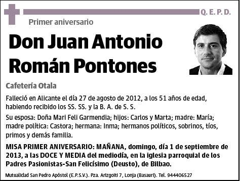 ROMAN PONTONES,JUAN ANTONIO