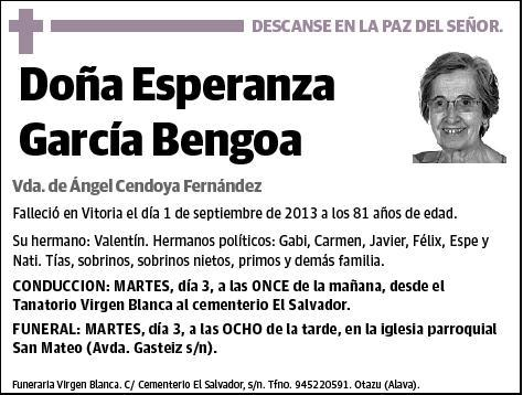 GARCIA BENGOA,ESPERANZA