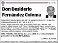 FERNANDEZ COLOMA,DESIDERIO
